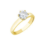 Bague Solitaire Natalia Or Jaune Diamant Synthetique - Bagues solitaires Femme | Histoire d&rsquo;Or