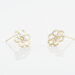 Boucles D'oreilles Puces Philine Fleur Or Jaune Oxyde De Zirconium