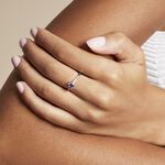 Bague Rio Argent Blanc Oxyde De Zirconium - Bagues de fian&ccedil;ailles ronde Femme | Histoire d&rsquo;Or