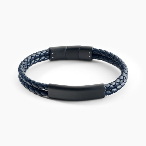 Bracelet Jourdan Come Cuir Bleu - Nouveautés bijoux Homme | Histoire d’Or