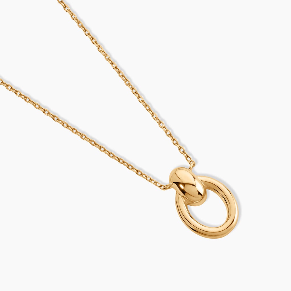 Collier Classic Bold Plaqu&eacute; Or Jaune - Bijoux sans pierre Femme | Histoire d&rsquo;Or