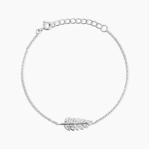 Bracelet Jade Argent Blanc Oxyde De Zirconium - Bracelets Femme | Histoire d&rsquo;Or