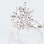 Bague Berta Argent Blanc Oxyde De Zirconium - Bagues avec pierre Femme | Histoire d&rsquo;Or