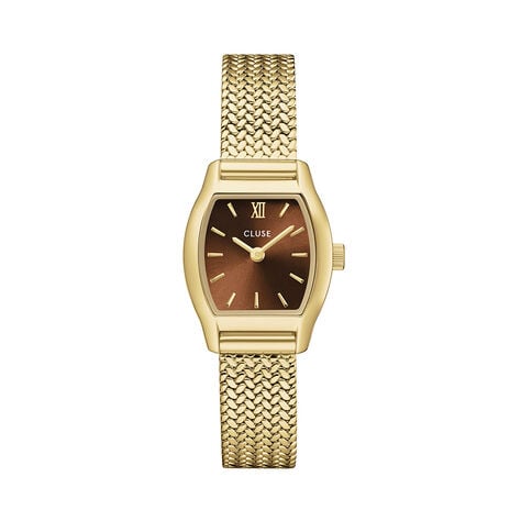 Montre Cluse Tonnette Mini Marron - F&ecirc;te des m&egrave;res Femme | Histoire d&rsquo;Or