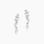 Boucles D'Oreilles Pendantes Tapis Rouge Argent Blanc Oxyde De Zirconium - Boucles d'oreilles fantaisie Femme | Histoire d&rsquo;Or