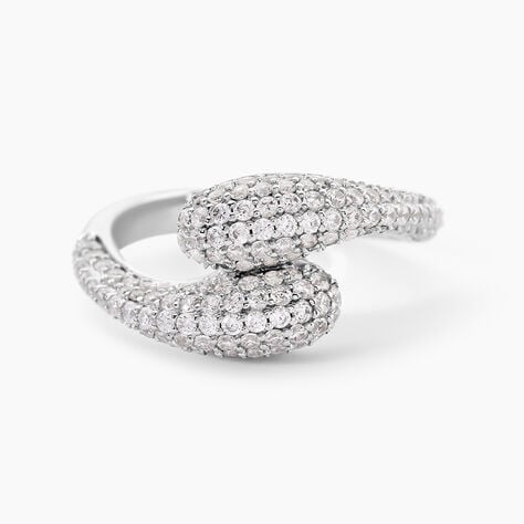 Bague Mademoiselle Argent Blanc Oxyde De Zirconium - Bagues avec pierre Femme | Histoire d&rsquo;Or