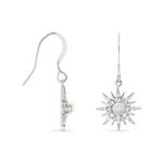 Boucles D'oreilles Pendantes Blanca Argent Blanc Perle De Culture - Boucles d'oreilles fantaisie Femme | Histoire d&rsquo;Or