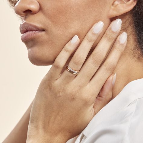 Bague Layan Or Tricolore Diamant - Bagues avec pierre Femme | Histoire d’Or