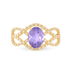 Bague Tina Or Jaune Amethyste Et Diamant - Bagues solitaires Femme | Histoire d’Or