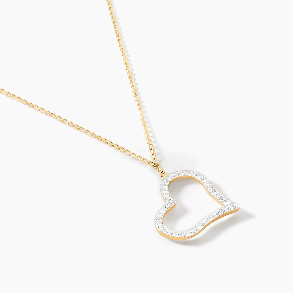 Collier Sallie Or Jaune Strass - Colliers Femme | Histoire d&rsquo;Or