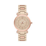 Montre Fossil Carlie 38 Beige - Montres Femme | Histoire d&rsquo;Or