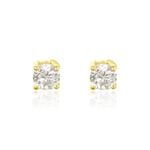 Boucles D'oreilles Puces Aphrodite Or Jaune Diamant - Clous d'oreilles Famille | Histoire d&rsquo;Or