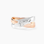 Bague Tonnia Or Bicolore Diamant - Bagues avec pierre Femme | Histoire d&rsquo;Or