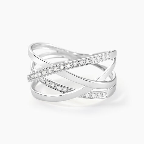 Bague Trisca Or Blanc Diamant - Bagues avec pierre Femme | Histoire d&rsquo;Or