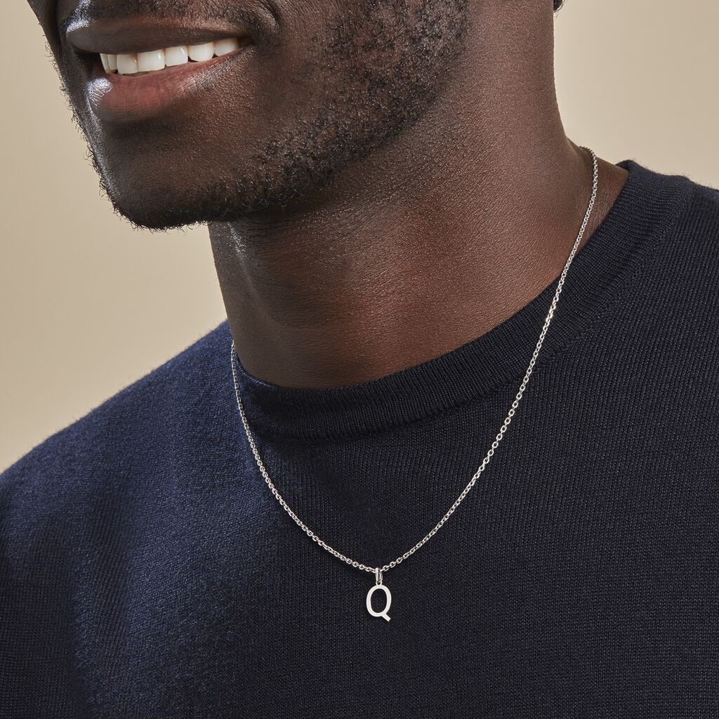 Pendentif Ionia Lettre Or Blanc - Pendentifs Famille | Histoire d’Or