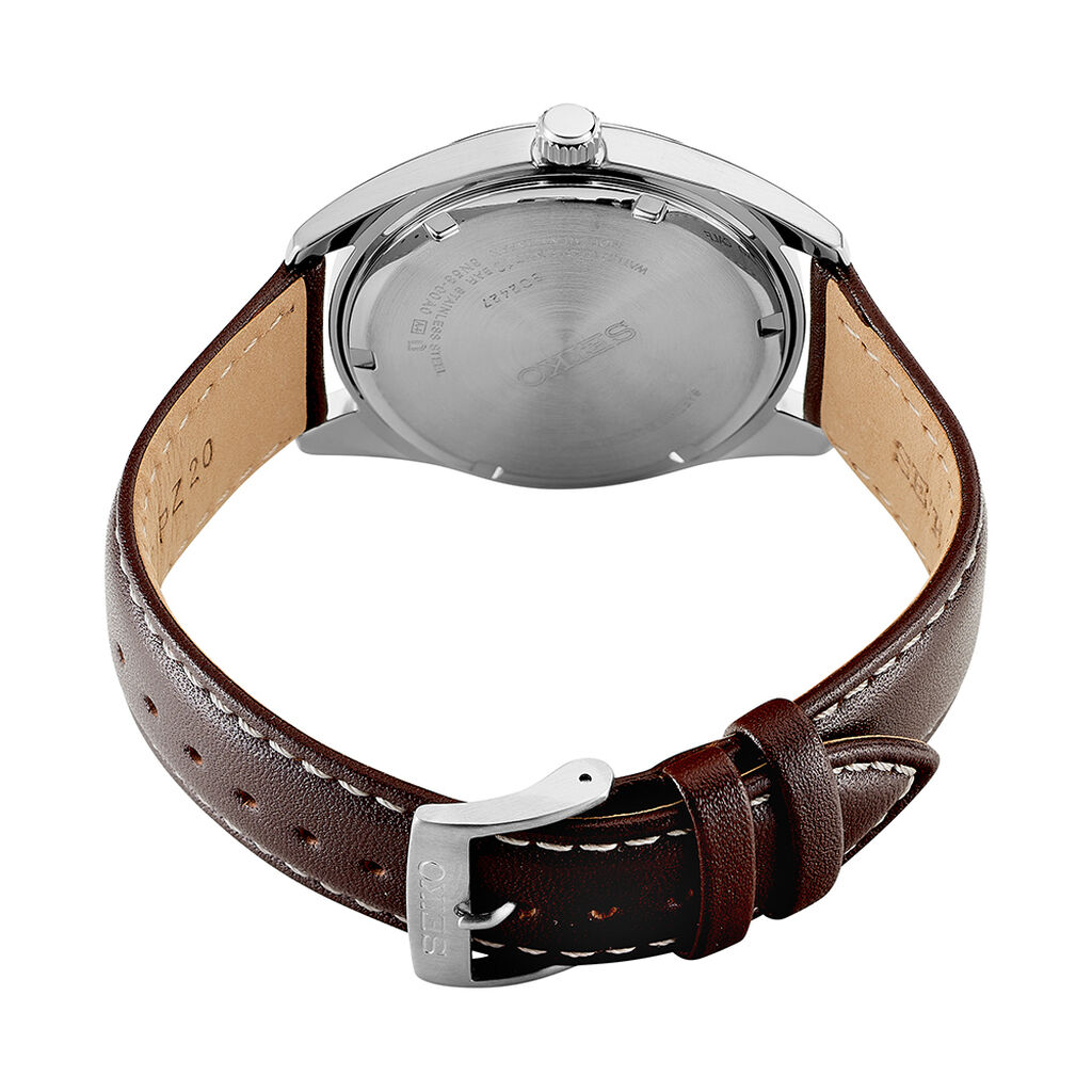 Montre Seiko Classique Vert Fonc&eacute; - F&ecirc;te des p&egrave;res Homme | Histoire d&rsquo;Or