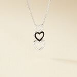 Collier Lio Argent Blanc Oxyde De Zirconium - Colliers fantaisie Femme | Histoire d&rsquo;Or