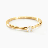 Bague Solitaire Aphrodite Or Jaune Diamant