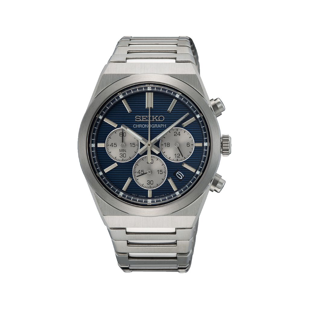 Montre Seiko Classique Bleu - Montres Homme | Histoire d&rsquo;Or