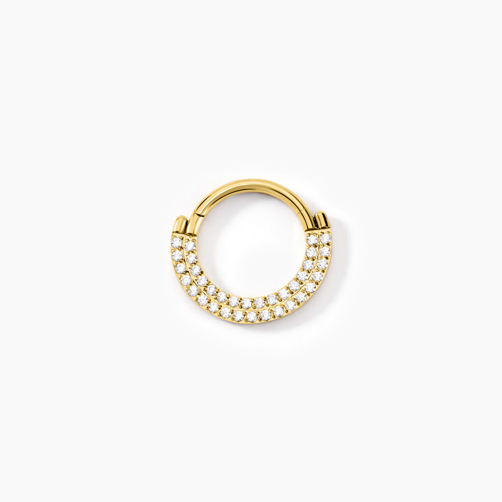 Piercing Septum Bettris Acier Jaune Oxyde De Zirconium - Bijoux Femme | Histoire d’Or