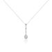 Collier Unice Or Blanc Diamant - Colliers Femme | Histoire d&rsquo;Or