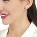 Boucles D'oreilles Puces Romance Or Blanc Oxyde De Zirconium - Boucles d'Oreilles Coeur Femme | Histoire d’Or