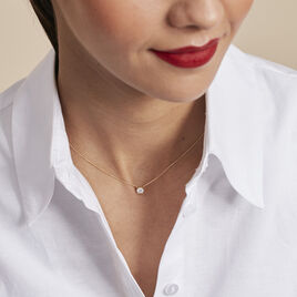 Collier Collection Victoria Or Jaune Diamant Synthetique - Colliers Femme | Histoire d’Or