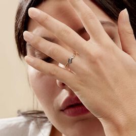 Bague Brixia Or Bicolore Diamant - Bagues avec pierre Femme | Histoire d’Or