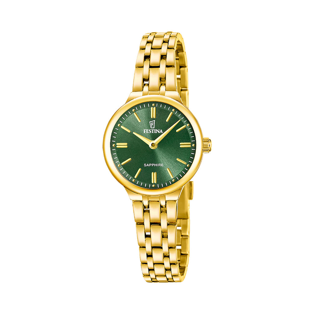 Montre Festina Mademoiselle 26 Vert - F&ecirc;te des m&egrave;res Femme | Histoire d&rsquo;Or