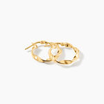 Cr&eacute;oles Falbala Argent Dor&eacute; A L'Or 750/1000 - Boucles d'oreilles cr&eacute;oles Femme | Histoire d&rsquo;Or