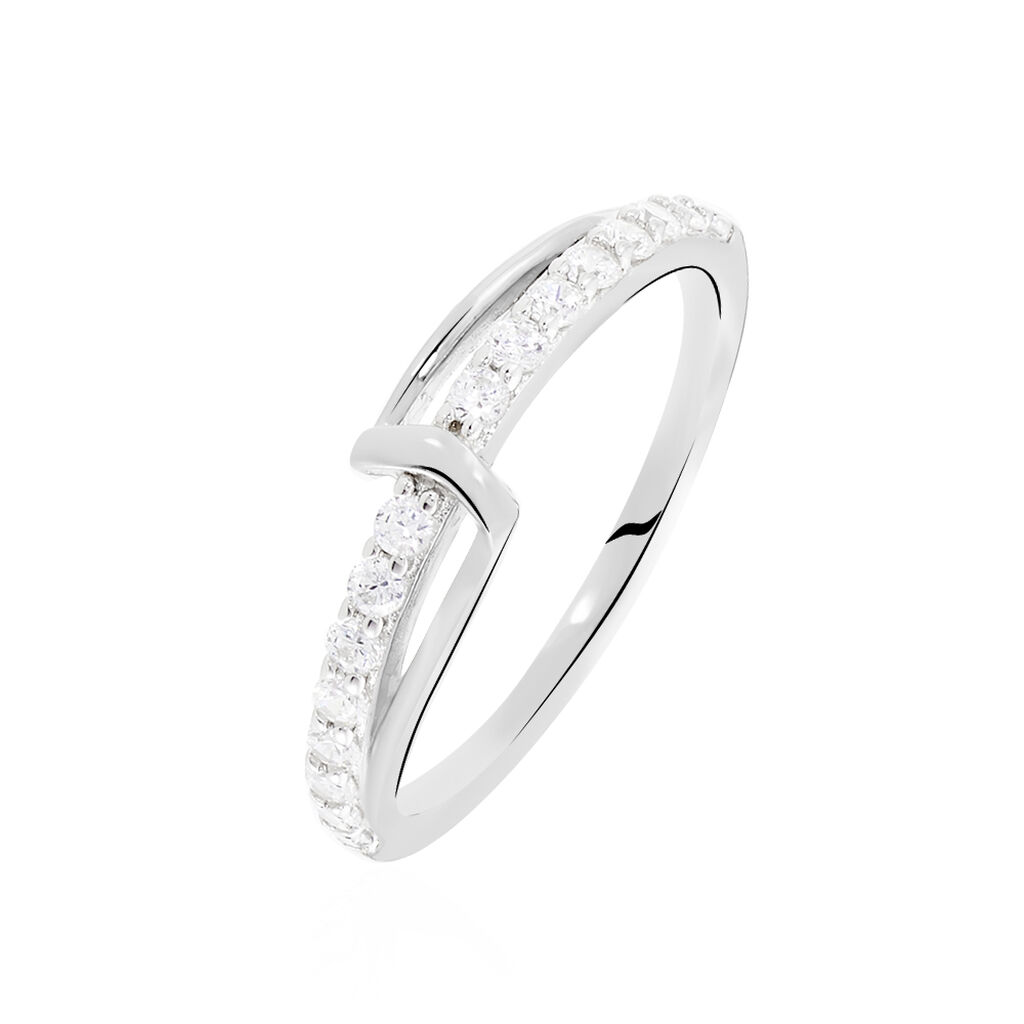 Bague Pernilla Argent Rhodié Oxyde De Zirconium