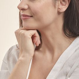 Boucles D'oreilles Puces Cara Grain De Cafe Or Jaune - Clous d'oreilles Femme | Histoire d’Or