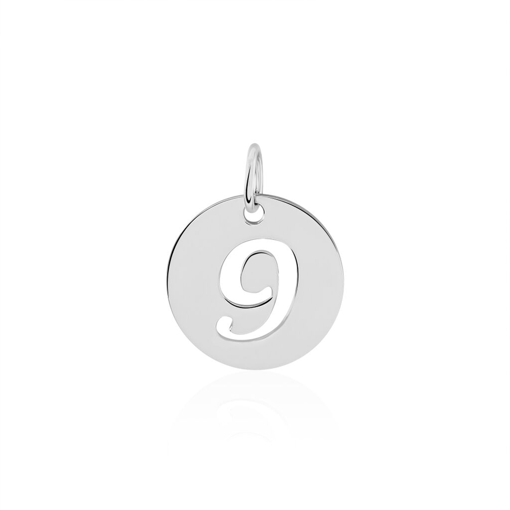 Pendentif Efiso Argent Blanc