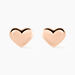 Boucles D'oreilles Puces Lison Or Rose - Boucles d'Oreilles Coeur Enfant | Histoire d’Or