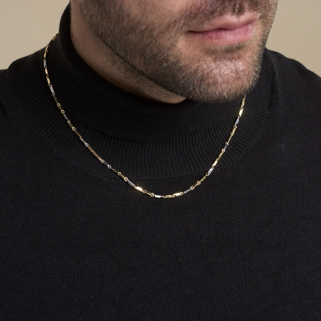 Collier Paqui Or Bicolore - Colliers Homme | Histoire d’Or