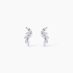 Boucles D'Oreilles Puces Tapis Rouge Argent Blanc Oxyde De Zirconium - Boucles d'oreilles fantaisie Femme | Histoire d&rsquo;Or