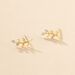 Boucles D'oreilles Puces Palmiro Or Jaune Diamant - Clous d'oreilles Femme | Histoire d’Or
