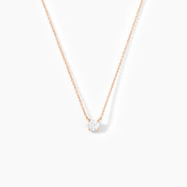 Collier Arum Or Rose Oxyde De Zirconium - Colliers Femme | Histoire d’Or