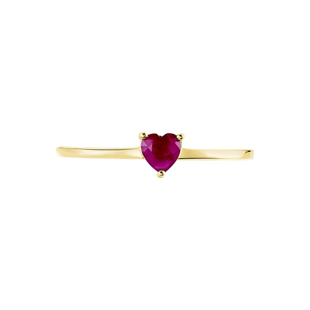 Bague Lissounia Or Jaune Rubis - Bagues solitaires Femme | Histoire d’Or