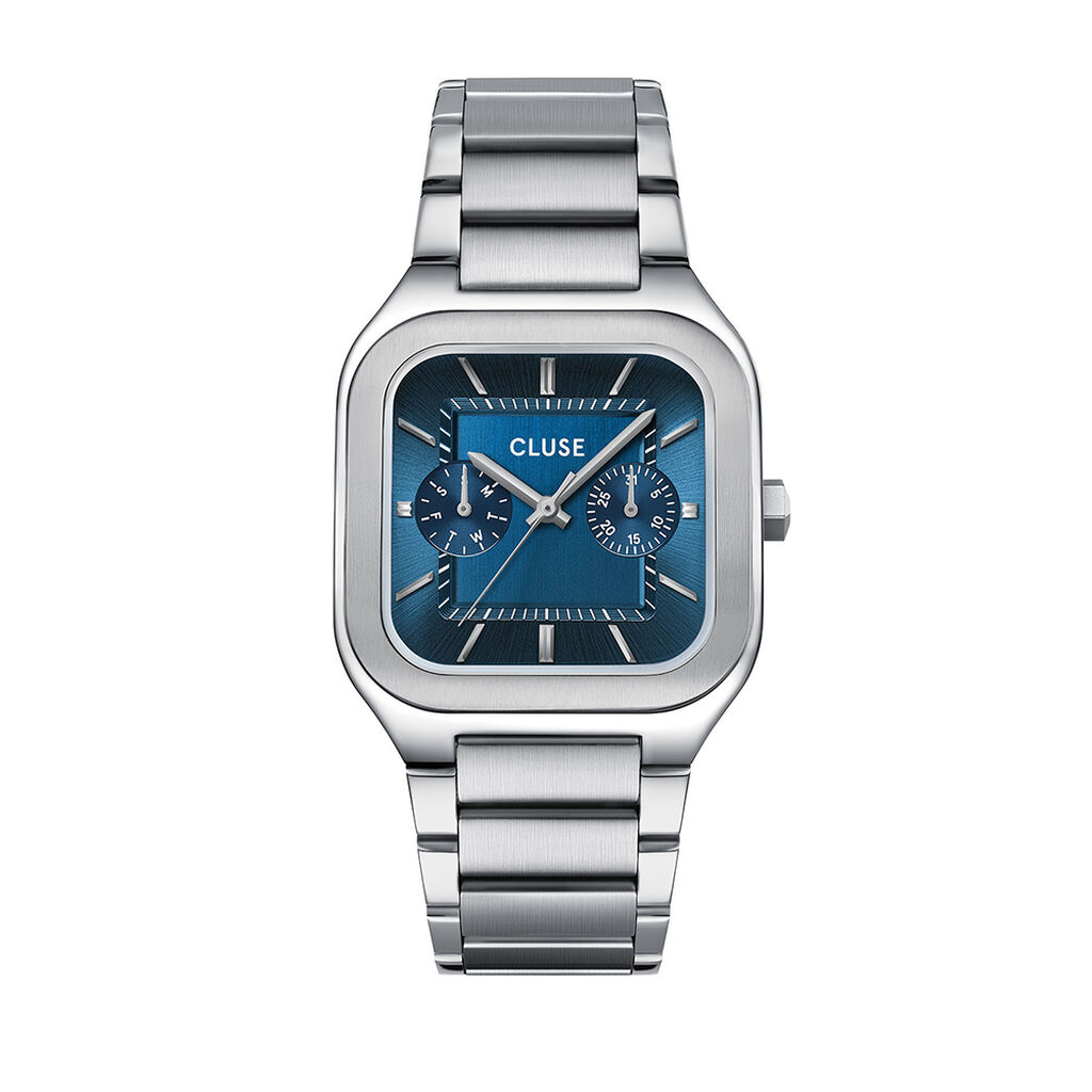Montre Cluse Quadrus Multifonction Bleu - Montres Homme | Histoire d&rsquo;Or