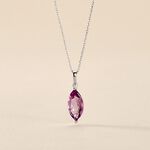 Collier Or Blanc Raquel Am&eacute;thyste - Colliers Femme | Histoire d&rsquo;Or