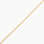 Cha&icirc;ne Ixia Maille Gourmette Diamantee Or Jaune - Chaines Femme | Histoire d&rsquo;Or