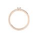 Bague Solitaire Ursi Argent Rose Oxyde De Zirconium - Bagues solitaires Femme | Histoire d’Or