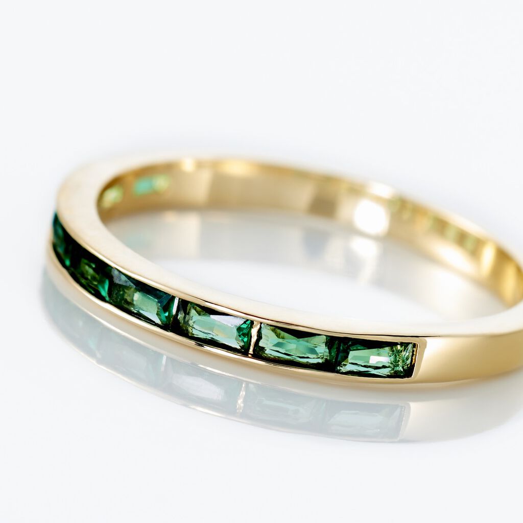 Bague Plaqu&eacute; Or Jai Oxyde De Zirconium - Bagues avec pierre Femme | Histoire d&rsquo;Or