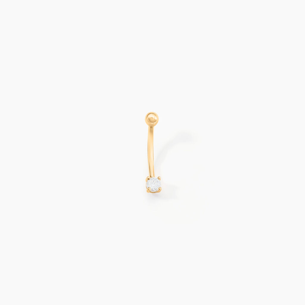 Piercing Cletis Or Jaune Oxyde De Zirconium - Bijoux Femme | Histoire d’Or