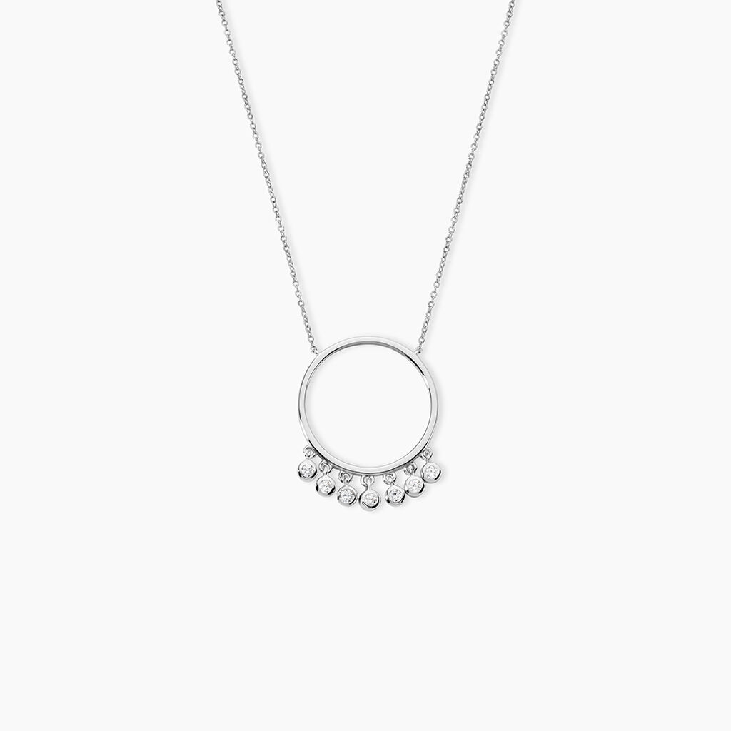 Collier Orida Argent Blanc Oxyde De Zirconium - Colliers fantaisie Femme | Histoire d&rsquo;Or