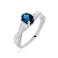Bague Candice Or Blanc Topaze