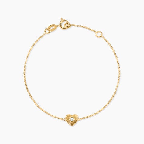 Bracelet Benno Argent Dor&eacute; A L'Or 750/1000 Topaze - Bracelets Pierre Femme | Histoire d&rsquo;Or
