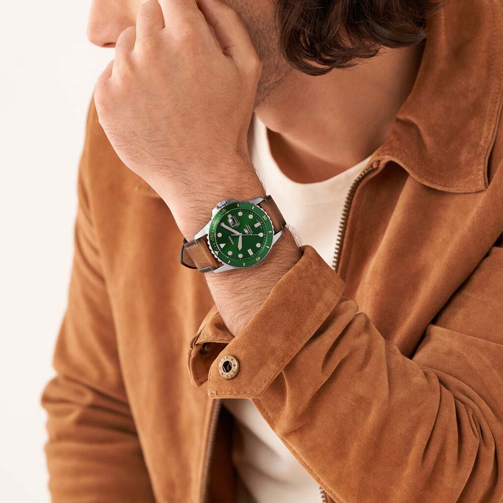 Montre Fossil Blue Vert - Montres Homme | Histoire d’Or