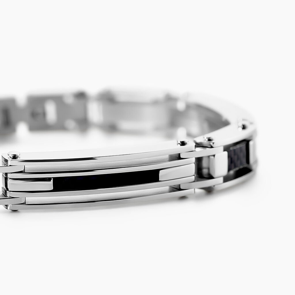 Bracelet Jourdan Acier Blanc - Bracelets Homme | Histoire d&rsquo;Or